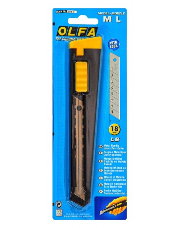 Cutter de metal con Auto-Lock de 18mm - "OLFA ML"